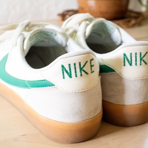 Nike Killshot 2 Leather Men's White and Green Sneakers with Gum Sole Size 11 - Picture 4 of 9
